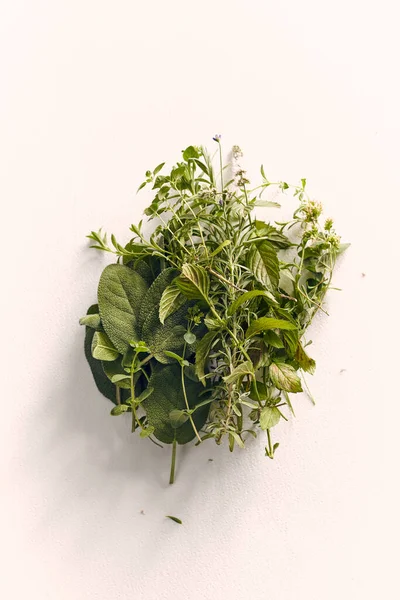 Μπουκέτο από βότανα σε ένα ελαφρύ φόντο — Φωτογραφία Αρχείου