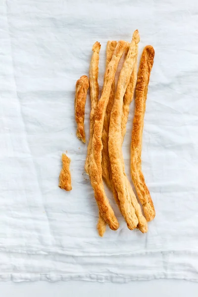 Thin baguettes on a light background — Stock Photo, Image