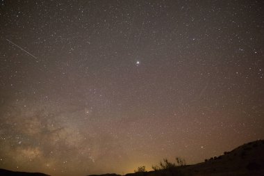 New Mexico Socorro 'da yağmurlu bir gece