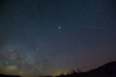 New Mexico Socorro 'da yağmurlu bir gece