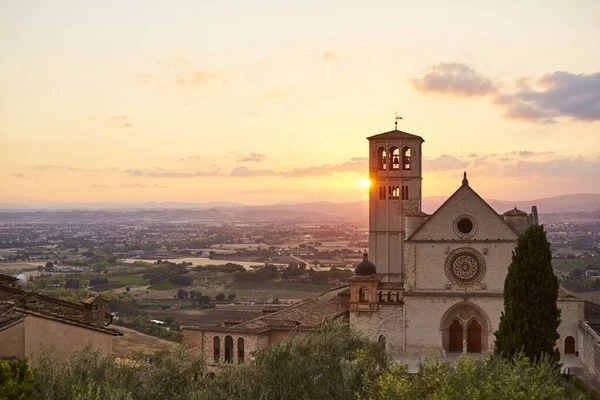 아시시 바실리카 프란체스코 이탈리아의 아름다운 — 스톡 사진