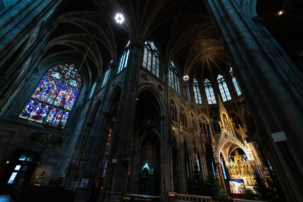 All Interno Della Meravigliosa Cattedrale Vienna — Foto Stock