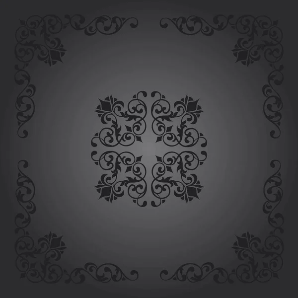 Background Ornament Classical Style Gray Colors — Stock Vector