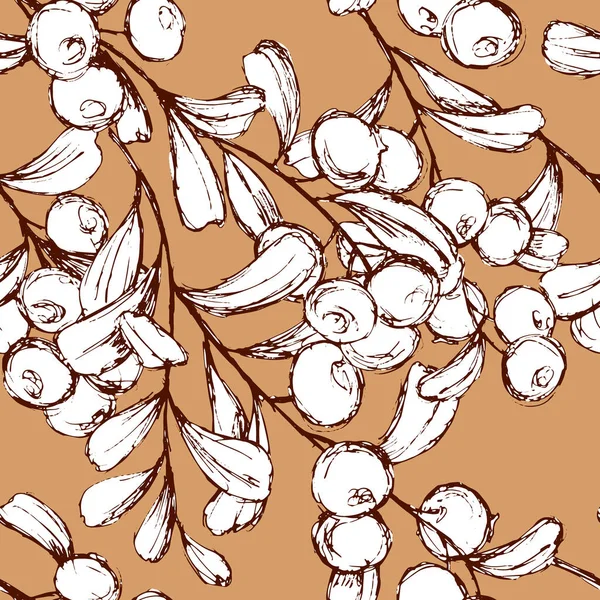 Böğürtlenli dalların desenleri tek renkli desenler, duvar kağıdı ve kumaş süsü, ambalaj kağıdı, farklı tasarımlar için arkaplan
