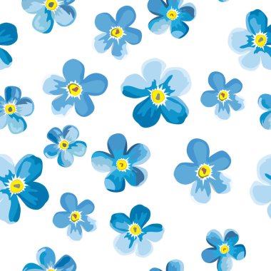 Unutkanlık çiçekleri, duvar kâğıdı ve kumaş süsü, ambalaj kağıdı, koleksiyon defteri ve tasarım için arkaplan