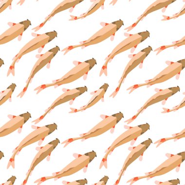 Kusursuz desen, balık görüntüsü, duvar kağıdı ve kumaş süsü, hatıra defteri kağıdı, farklı tasarımlar için arkaplan