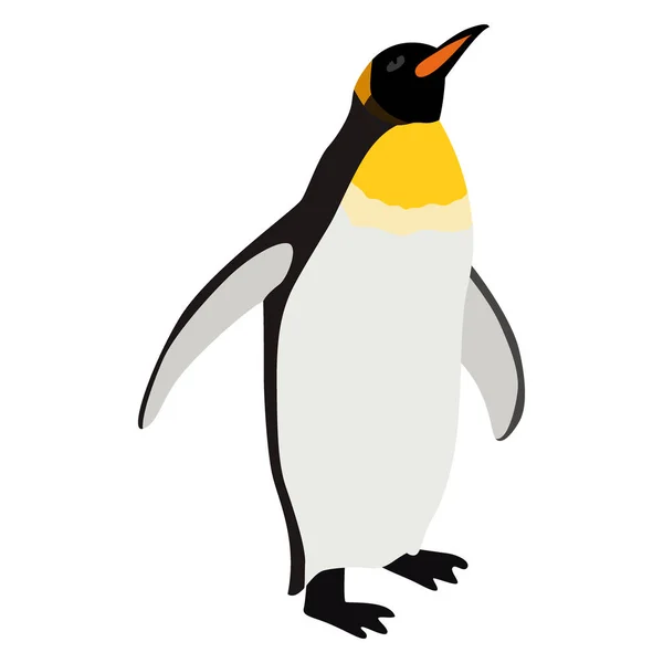 Imágenes Pingüino Aisladas Sobre Fondo Blanco Ilustración Vectorial — Vector de stock