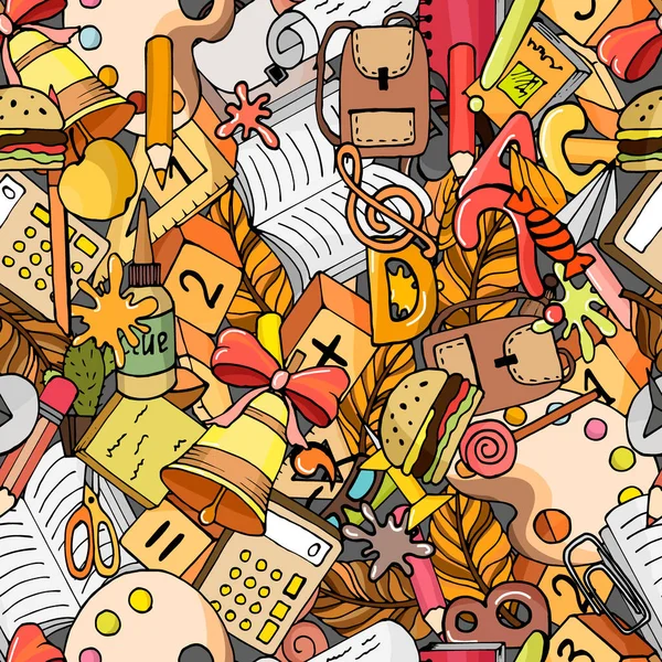 Okul malzemelerinin resmi, duvar kâğıdı ve kumaş süsü, ambalaj kağıdı, yapıştırma kitabı.