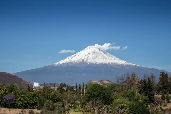 Popocatepetl Félelmetes Fotó Szerkesztőség — Stock Fotó