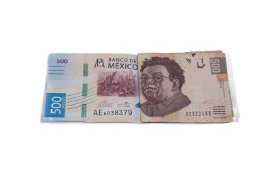 Geçerli para birimi ve eski para birimi, iki beş yüz Pezosu notlar