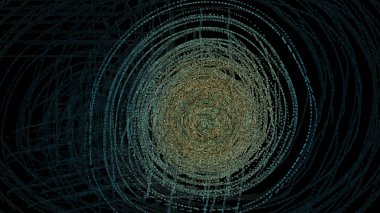 Sıvı yapıları ve formlar, dijital sanat ile soyut evren arka plan boyama