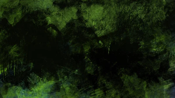 Живопись Абстрактного Зеленого Штриха Цифровое Искусство — стоковое фото