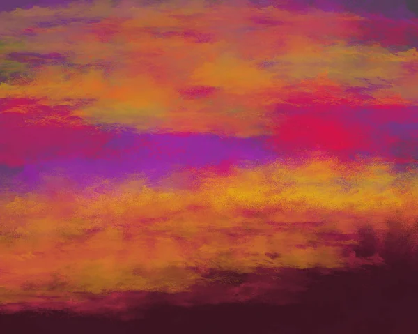 Painting Abstract Nature Landscape Digital Art — Stock Photo, Image