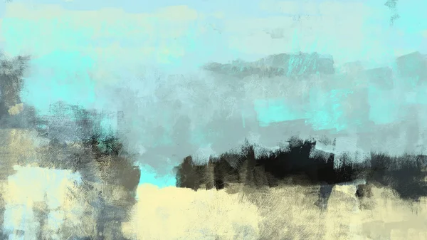 Живопись Абстрактного Природного Ландшафта Стиле Мазка Кистью Цифровое Искусство — стоковое фото