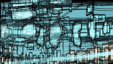 gerçeküstü arka plan dijital sanat