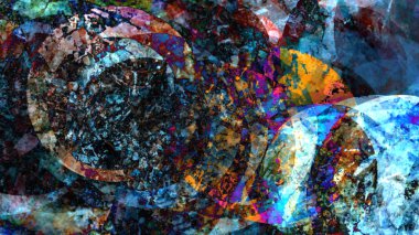 Gizemli arka plan dijital sanat resim