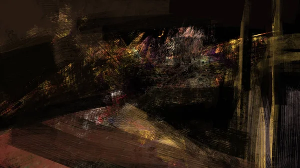 Schilderij Van Abstracte Mysterieuze Achtergrond Digitale Kunst — Stockfoto