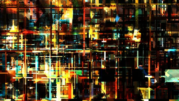 Surreale Abstrakte Farbenfrohe Hintergrundkonzeption Der Digitalen Kunst — Stockfoto