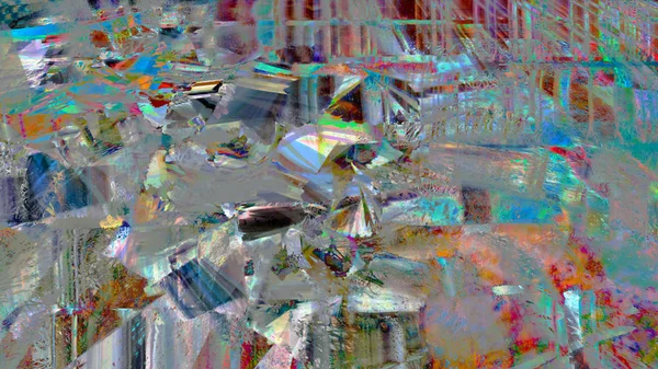 Malerei Des Psychedelischen Abstrakten Hintergrunds Der Digitalen Kunst — Stockfoto