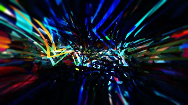 Schilderij Van Psychedelische Licht Stedelijke Neon Abstracte Achtergrond Digitale Kunst — Stockfoto