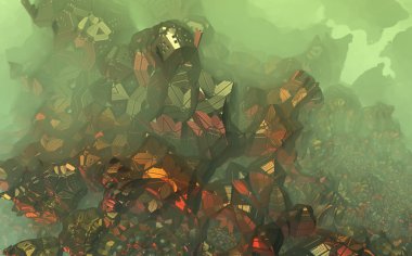 Dijital sanat garip arka plan resmini