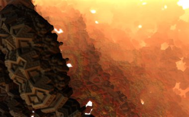 Dijital sanat garip arka plan resmini