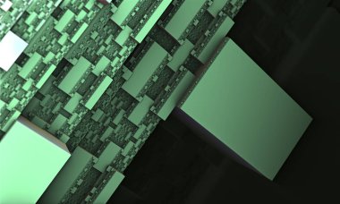 dijital sanatta soyut mimari arka plan