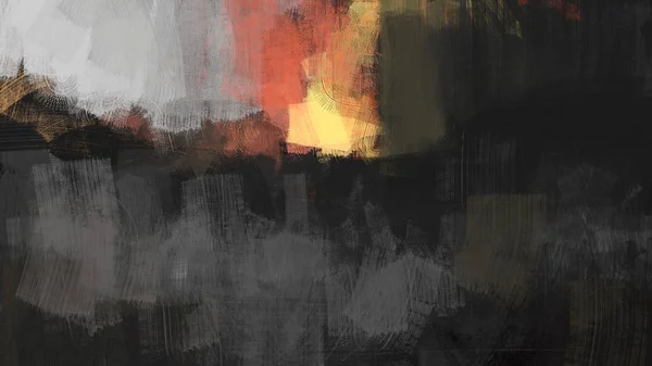 Живопись Абстрактного Огня Стиле Мазка Кистью Цифровое Искусство — стоковое фото