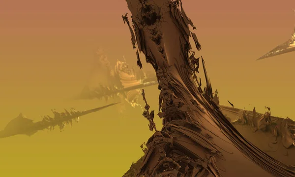 Картина Инопланетного Абстрактного Фона Цифровом Искусстве — стоковое фото