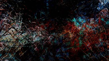 dijital sanat gizemli renkli arka plan kavramı