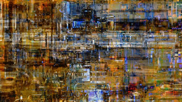 Digitale Afbeelding Van Psychedelische Abstracte Achtergrond — Stockfoto