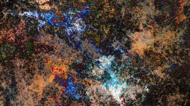 dijital sanat gizemli renkli arka plan kavramı