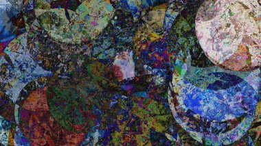 dijital renkli arka plan gerçeküstü çizimi