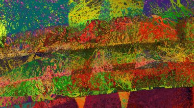 dijital renkli arka plan gerçeküstü çizimi