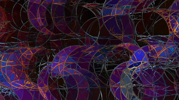 Фантастическая Иллюстрация Цифрового Абстрактного Красочного Фона — стоковое фото