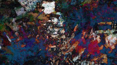 dijital sanat gizemli renkli arka plan kavramı