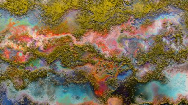 dijital sanat gizemli renkli arka plan kavramı