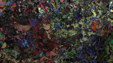 renkli arka plan dijital grunge çizimi