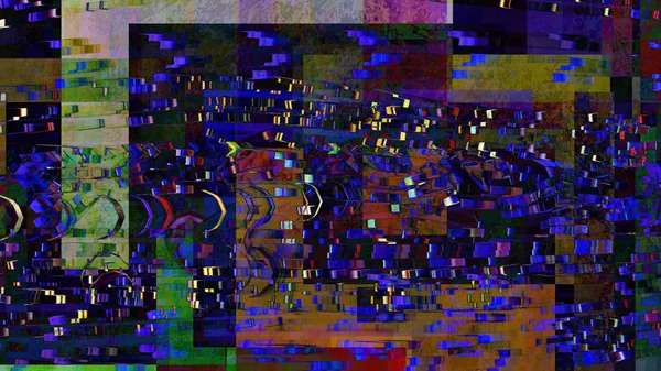 Фантастическая Иллюстрация Цифрового Абстрактного Красочного Фона — стоковое фото