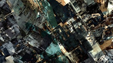 Dijital fantastik illüstrasyon soyut arazi arka plan