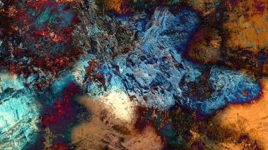 renkli psychedelic arka plan dijital sanat