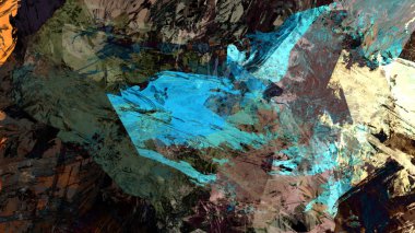 Dijital arazi yüzey pas hareketi renkli resimde