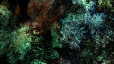 renkli psychedelic arka plan dijital soyut çizimi