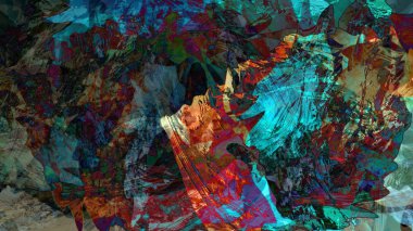 renkli psychedelic arka plan dijital soyut çizimi