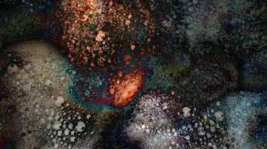 renkli psychedelic Soyut doku organik sanat desen malzeme yüzey öğe organik resimde arka planda dijital sanat