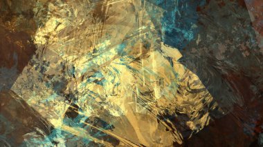 Dijital arazi yüzey pas hareketi renkli resimde