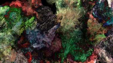 renkli psychedelic arka plan dijital soyut çizimi