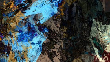 Dijital arazi yüzey pas hareketi renkli resimde