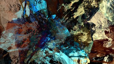 Dijital arazi yüzey pas hareketi renkli resimde