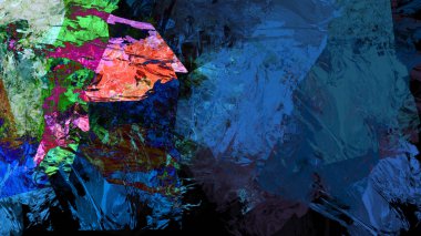 psychedelic renkli arka plan dijital sanat